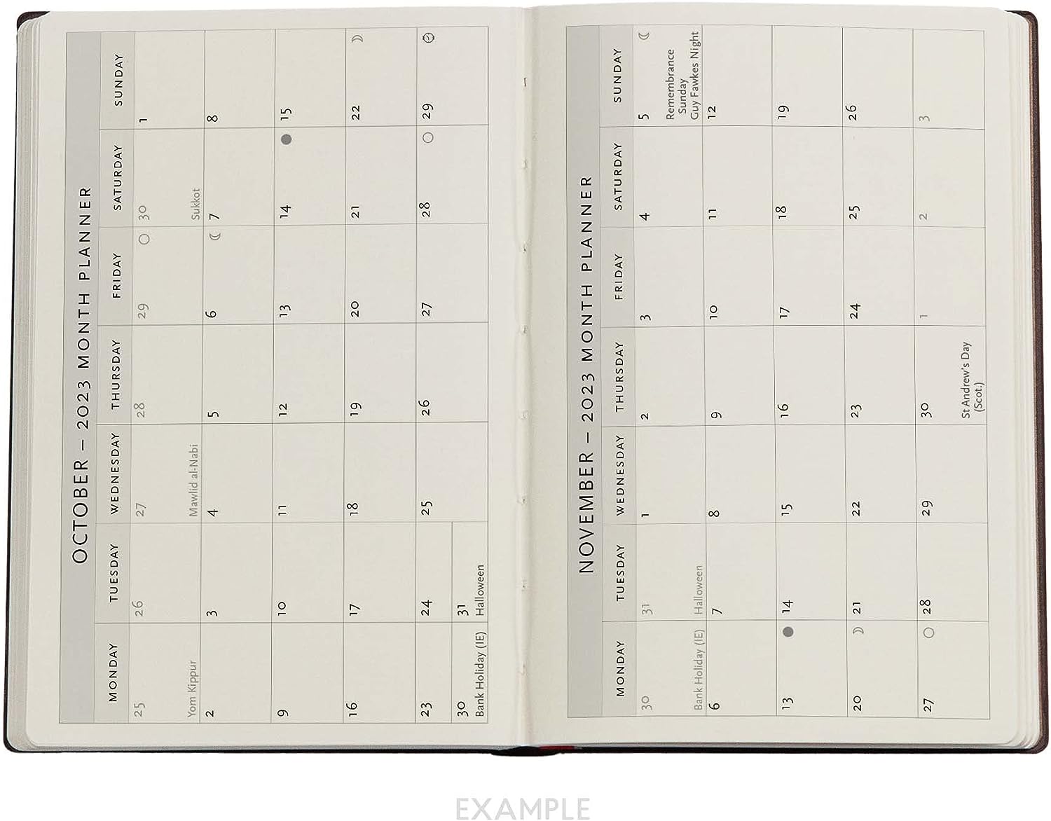 Granada Turquoise (Moorish Mosaic) Mini Dayplanner 2023