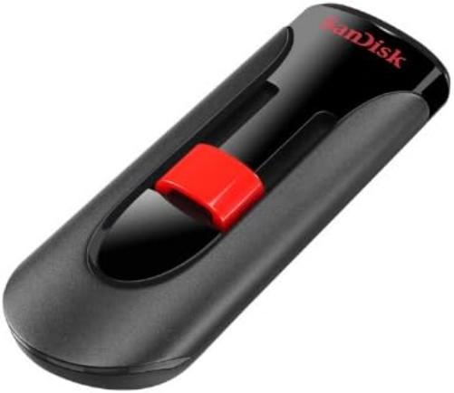 SanDisk UFM 128GB USB CRUZER GLIDE 3.0 128GB USB 3.0 (3.1 Gen 1) Type A Black Red USB Flash Drive - USB Flash Drives (128GB, USB 3.0 (3.1 Gen 1), Type A, Slide, Black, Red)