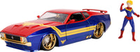 Marvel: Avengers - Captain Marvel & 1973 Ford Mustang Mach 1 - 1/24 Scale Die Cast Vehicle (UK Only)