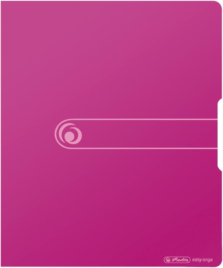 Herlitz 11205788 Ring Binder A4 Polypropylene 2-Ring Combination Mechanism 3.8 cm Spine 25 mm Filling Height Opaque Berry