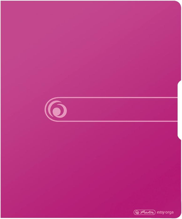 Herlitz 11205788 Ring Binder A4 Polypropylene 2-Ring Combination Mechanism 3.8 cm Spine 25 mm Filling Height Opaque Berry