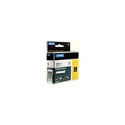 Dymo Rhino Nylon Tape 12Mm Blk/Wht
