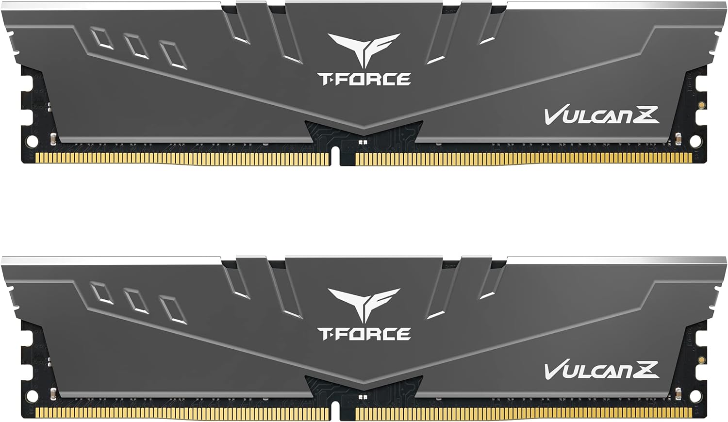 Team Group T-FORCE VULCAN Z TLZGD416G3200HC16CDC01 module de mémoire 16 Go 2 x 8 Go DDR4 3200 MHz 16GB (8GBx2) - 3200MHz C16 Vulcan Z Dual-Channal (grey)