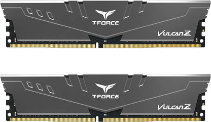 Team Group T-FORCE VULCAN Z TLZGD416G3200HC16CDC01 module de mémoire 16 Go 2 x 8 Go DDR4 3200 MHz 16GB (8GBx2) - 3200MHz C16 Vulcan Z Dual-Channal (grey)