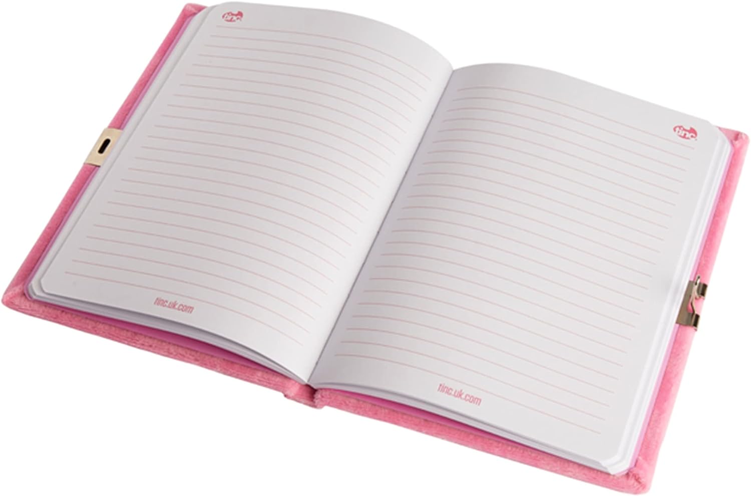 Tinc SGJOURPK A5 Snuggly Soft Touch Lockable Journal - Pink