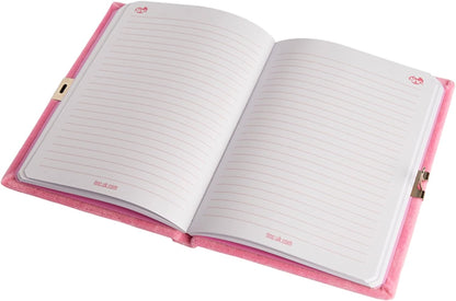 Tinc SGJOURPK A5 Snuggly Soft Touch Lockable Journal - Pink