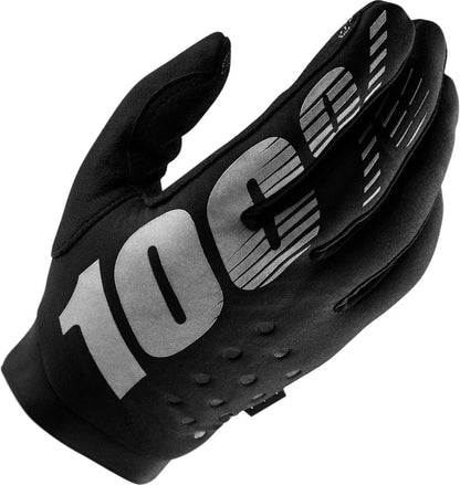 100% Brisker Cold Weather Glove Black / Grey L