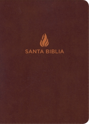 RVR 1960 Biblia Letra Grande Tamaño Manual marrón, piel fabricada