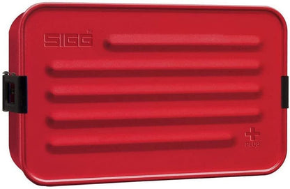 SIGG - Lunch Box Aluminium Plus - With Compartments - Award Winning Design - Dishwasher & Microwave Safe - Leakproof - Featherweight - BPA Free - S / L Red Classic