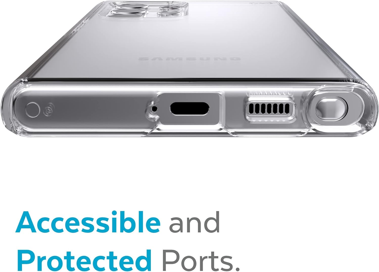 Speck Products Presidio Perfect Clear Samsung Galaxy S22 Ultra Case, Clear/Clear Presidio Perfect Clear Clear