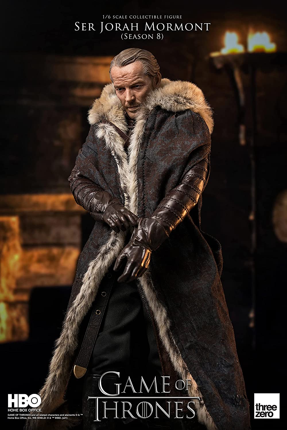 ThreeZero Game of Thrones: Ser Jorah Mormont (Season 8) 1:6 Scale Collectible Figure, Multicolor