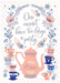 Jane Austen Tea Party Birthday Embellished Card