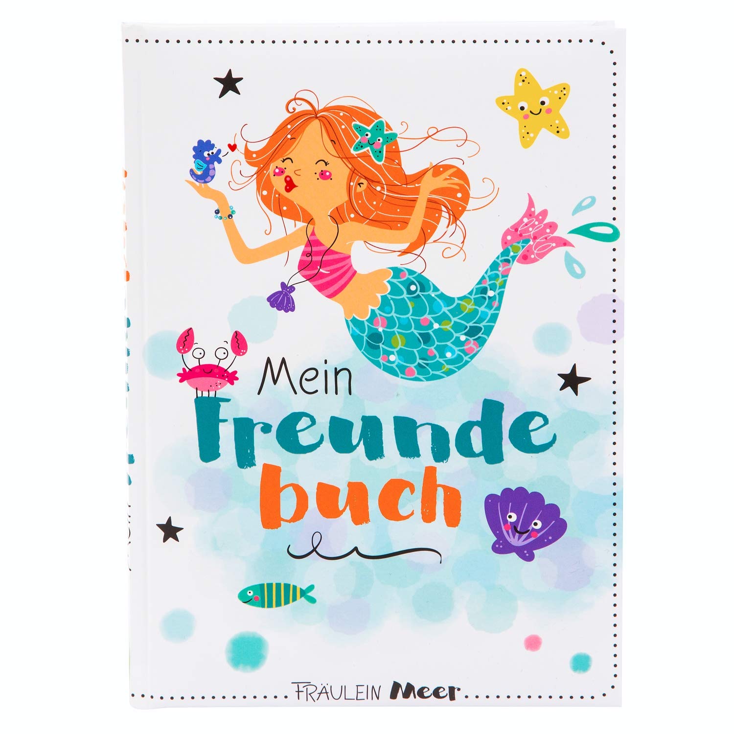 goldbuch Freundebuch Fraulein Meer ca. DIN A5 lini