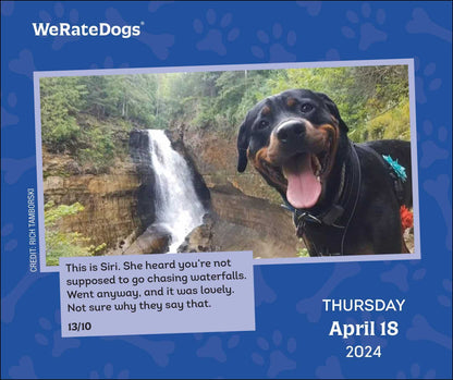 WeRateDogs 2024 Day-to-Day Calendar