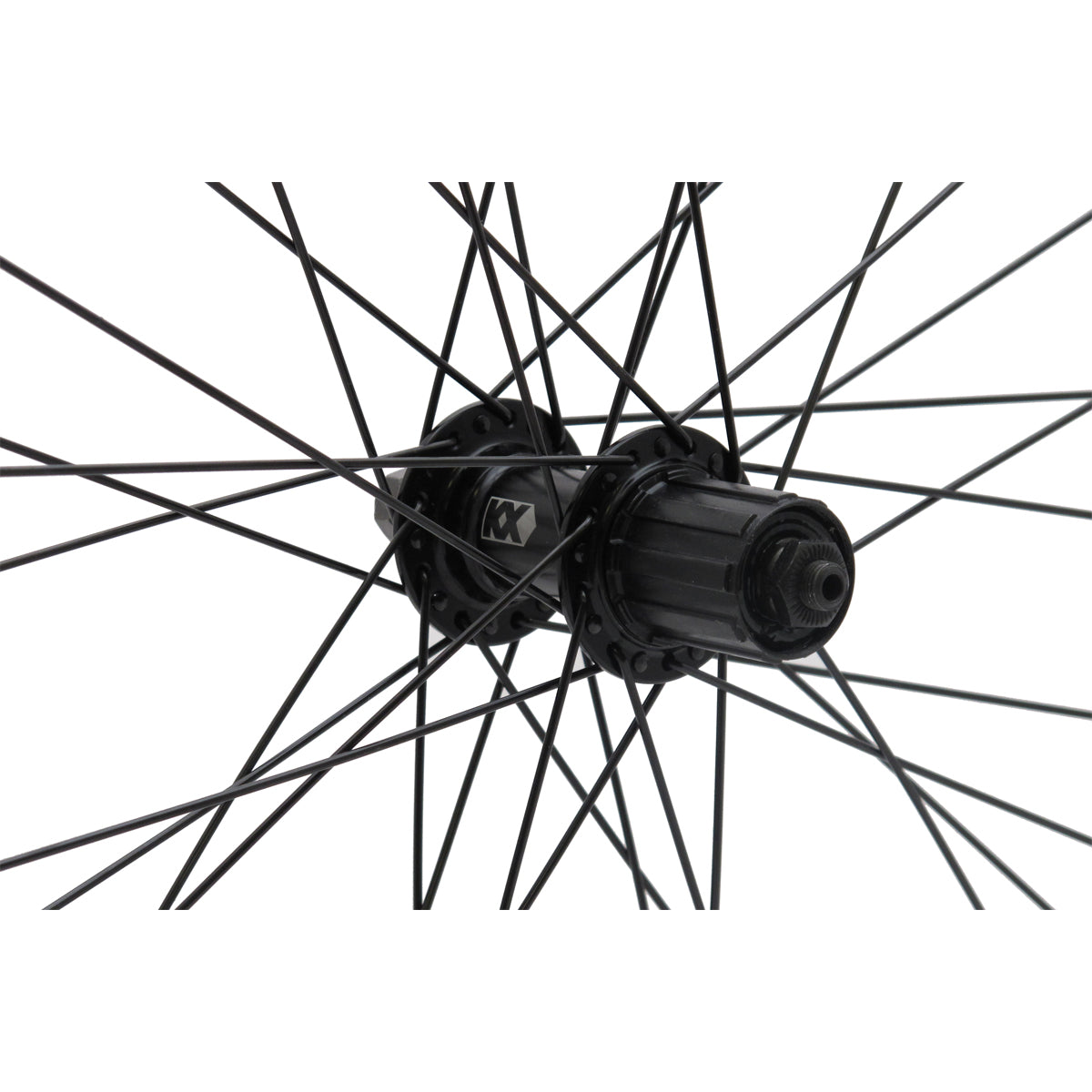 KX Hybrid 700C Singlewall Q/R Cassette Wheel Rim Brake (Rear) - Black