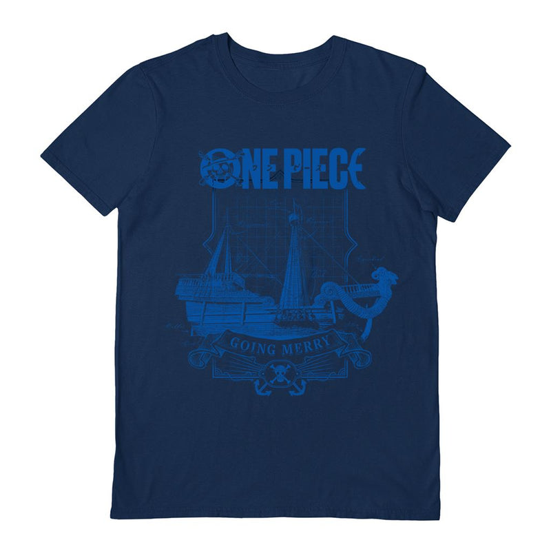 ONE PIECE (LIVE ACTION LOGO) NAVY UNISEX T-SHIRT SMALL