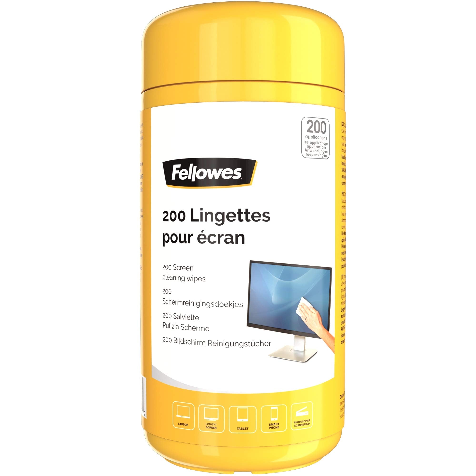 200 Fellowes Bildschirm Reinigungstucher