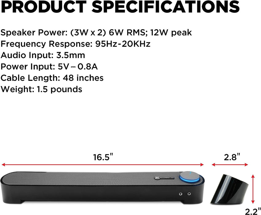 GOgroove SonaVERSE UBR (Black)