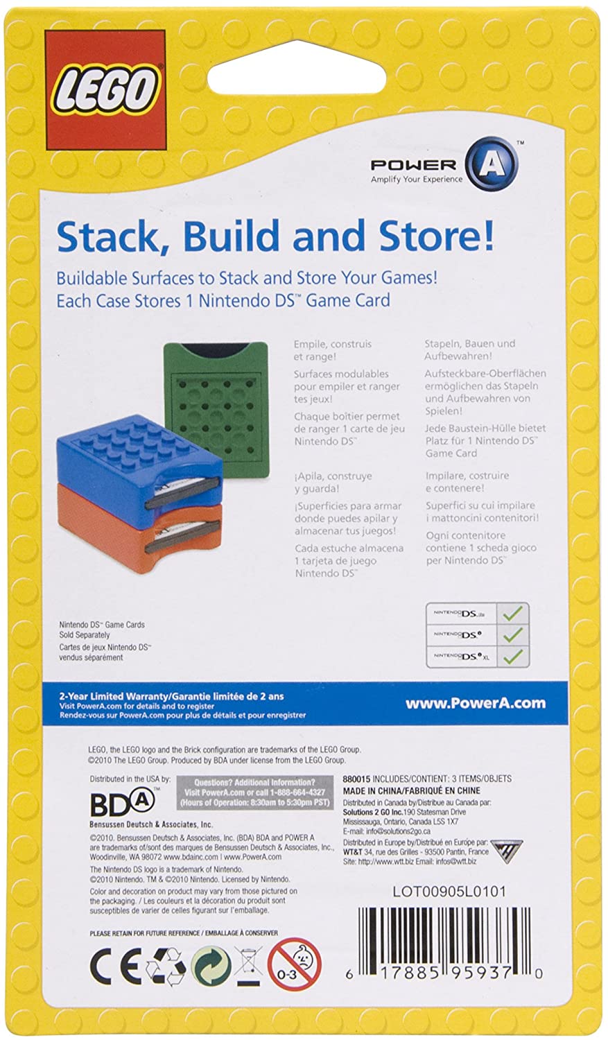 LEGO Brick Game Card Cases (3DS XL/ 3DS/ DSi XL/ DSi)