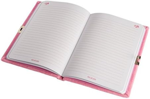 Tinc SGJOURPK A5 Snuggly Soft Touch Lockable Journal - Pink