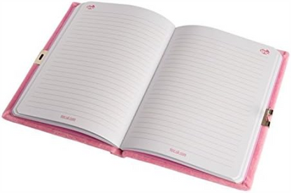 Tinc SGJOURPK A5 Snuggly Soft Touch Lockable Journal - Pink