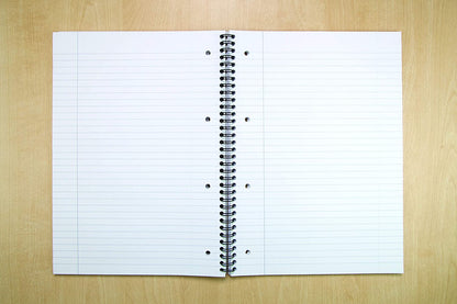Hamelin - Cambridge Notebook A4 Recycled Card Cover Wirebound Ruled Margin 100 Pages (Pack 5) 400020196