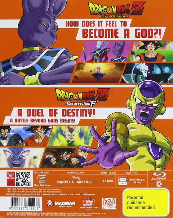 Dragon Ball Z: Super Saiyan God Double Pack (2 Blu-Ray)