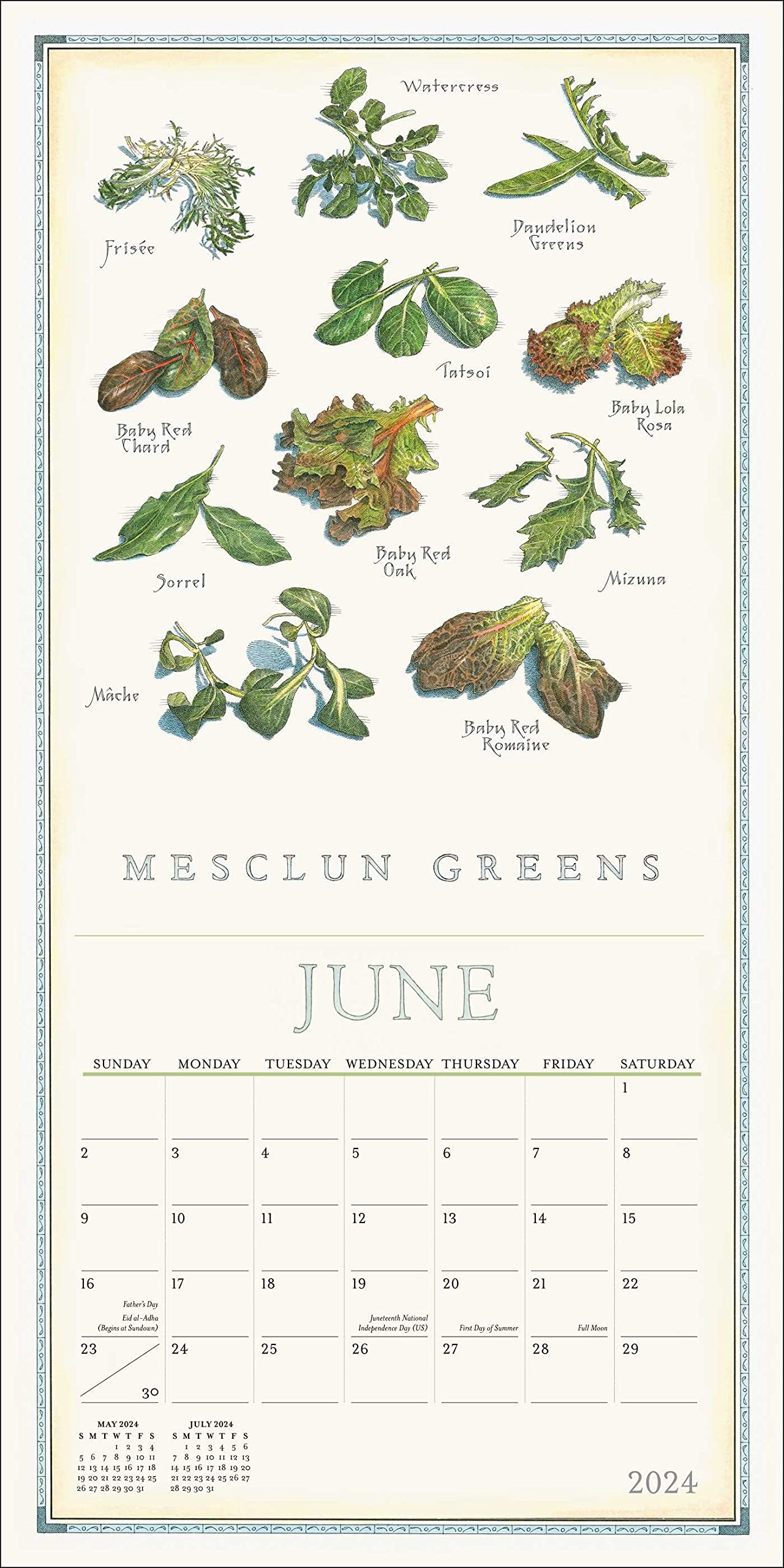 Farmer’s Market 2024 Wall Calendar