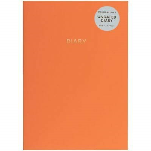 Colourblock A5 Undated Diary Dtp Cantalo