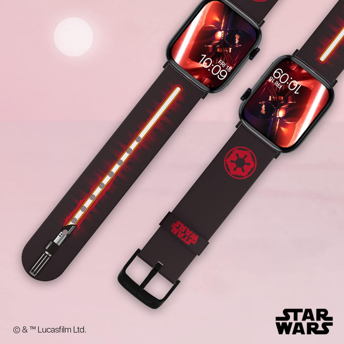 MobyFox Star Wars - Smartwatch Band – Officially Licensed (watch not included) Vader Lightsaber