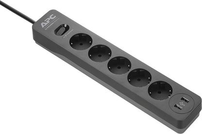 APC PME5U2B-GR 5-fach Steckdosenleiste mit Uberspa