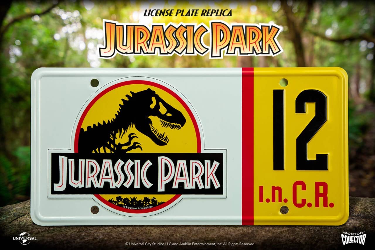 Jurassic Park Replik 1/1 Dennis Nedry Nummernschil
