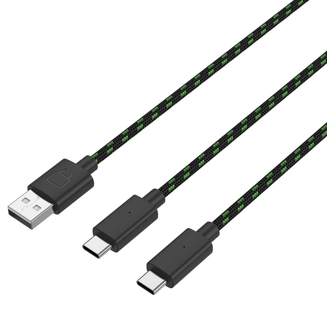 Venom Twin High Capacity Rechargeable Battery Pack Black for Xbox Series X/S & One - Black 1100mAh (Black)