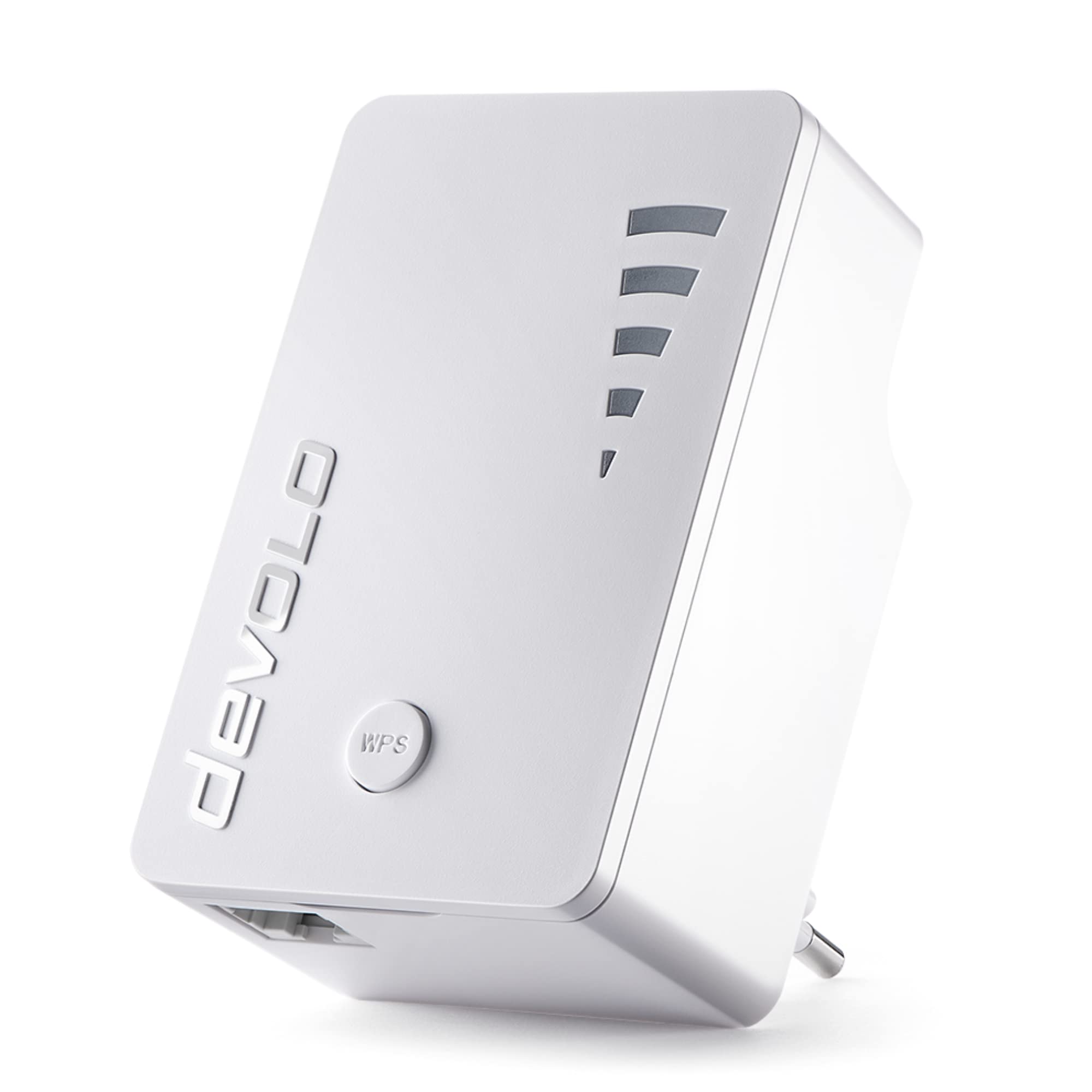 devolo WLAN repeater, WiFi repeater ac -up to 1,200 Mbit/s, mesh WLAN amplifier, WLAN access point, WLAN socket, 1x Gigabit LAN connection white