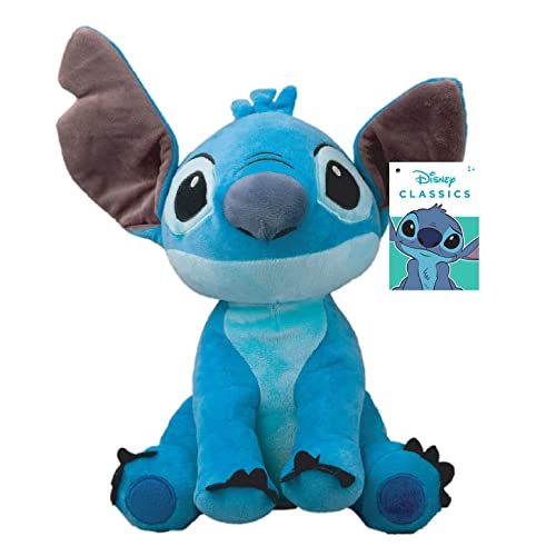 Stitch Seduto Peluche Con Suono 45Cm