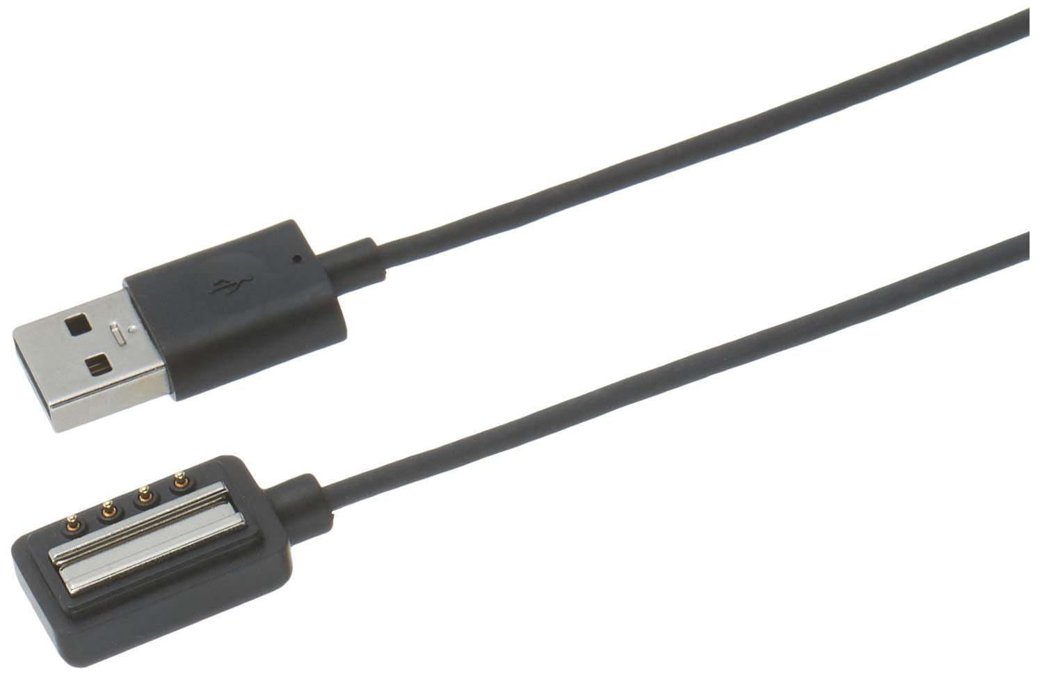 Suunto - Charging / Data Cable - Usb Male To Terminal (Magnet) - Black