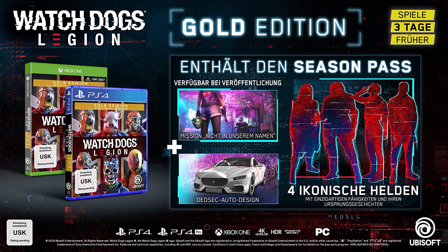 Watch Dogs Legion Gold Edition - PS4 USK18
