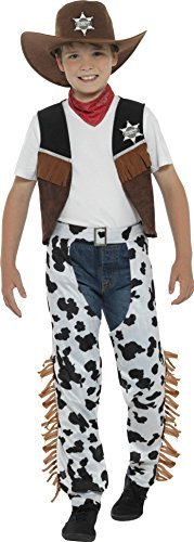 Smiffys Texan Cowboy Costume, Brown (Size M)