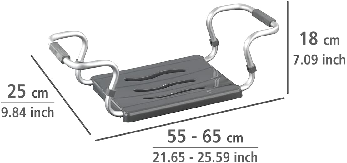 Maximex Badewannensitz Secura silber
