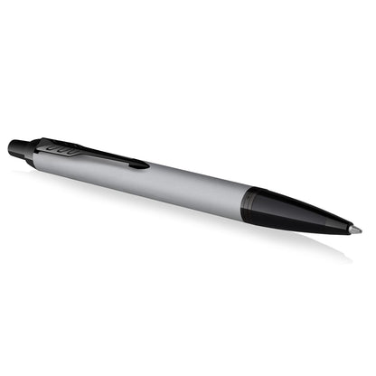 Parker IM Ballpoint Pen | Matte Grey with Black Trim | Medium Point with Blue Ink Refill | Gift Box Matte grey Ballpoint