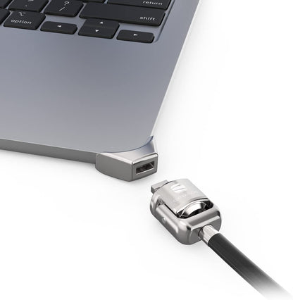 Ledge Macbook Air2022 M2 T-Slot Lock Adapt Keyed Cbl Lock Silver