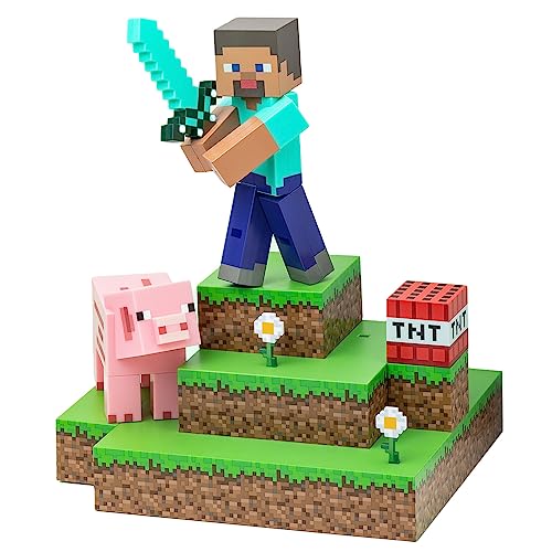 Minecraft Steve Diorama (Lampada