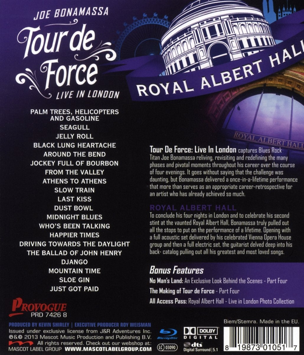 Joe Bonamassa - Tour de Force: Royal Albert Hall/Live in London 2013