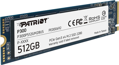 Patriot P300 M.2 PCIe Gen 3 x4 512GB Low-Power Consumption SSD