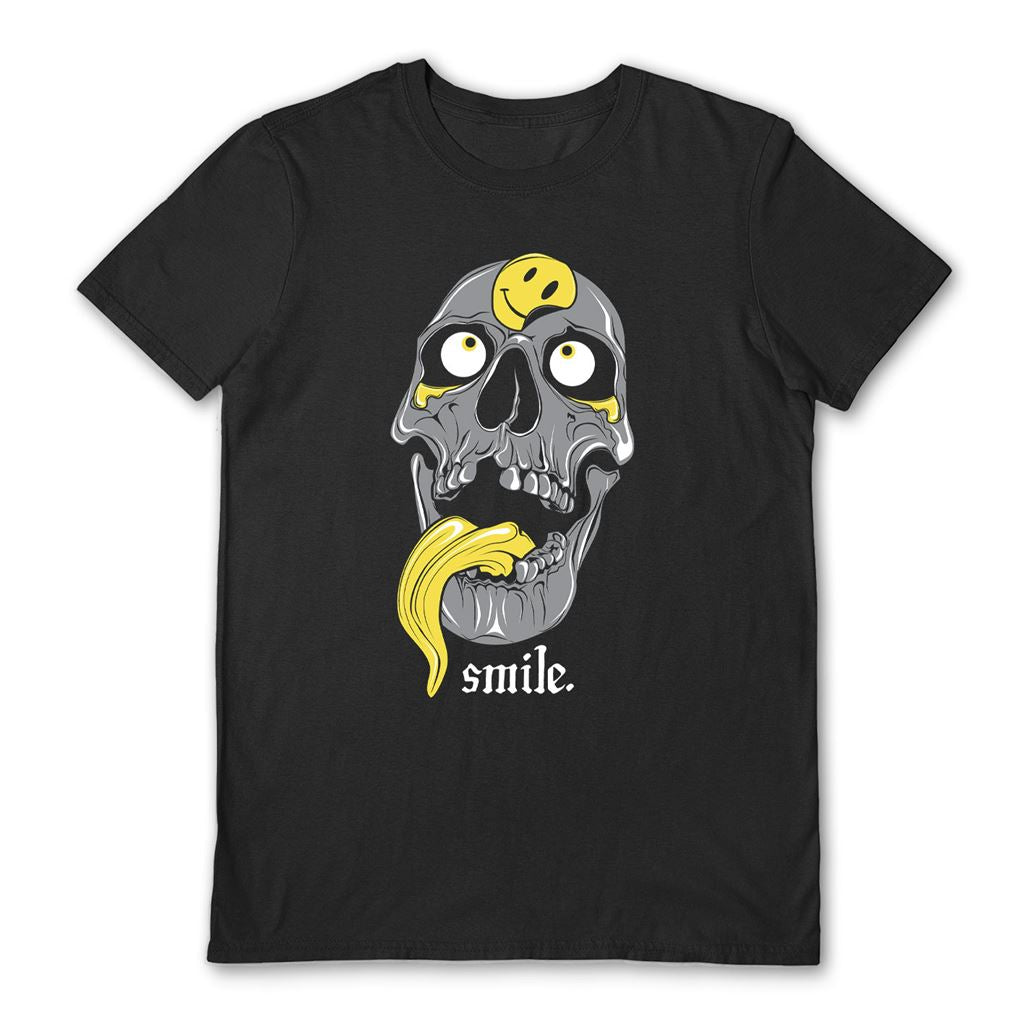 VON KOWEN (SMILE) BLACK UNISEX T-SHIRT