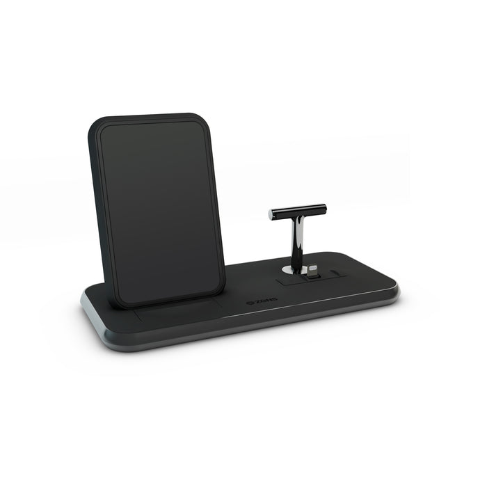 Zens Stand Dock Alu Wless Charger Blk