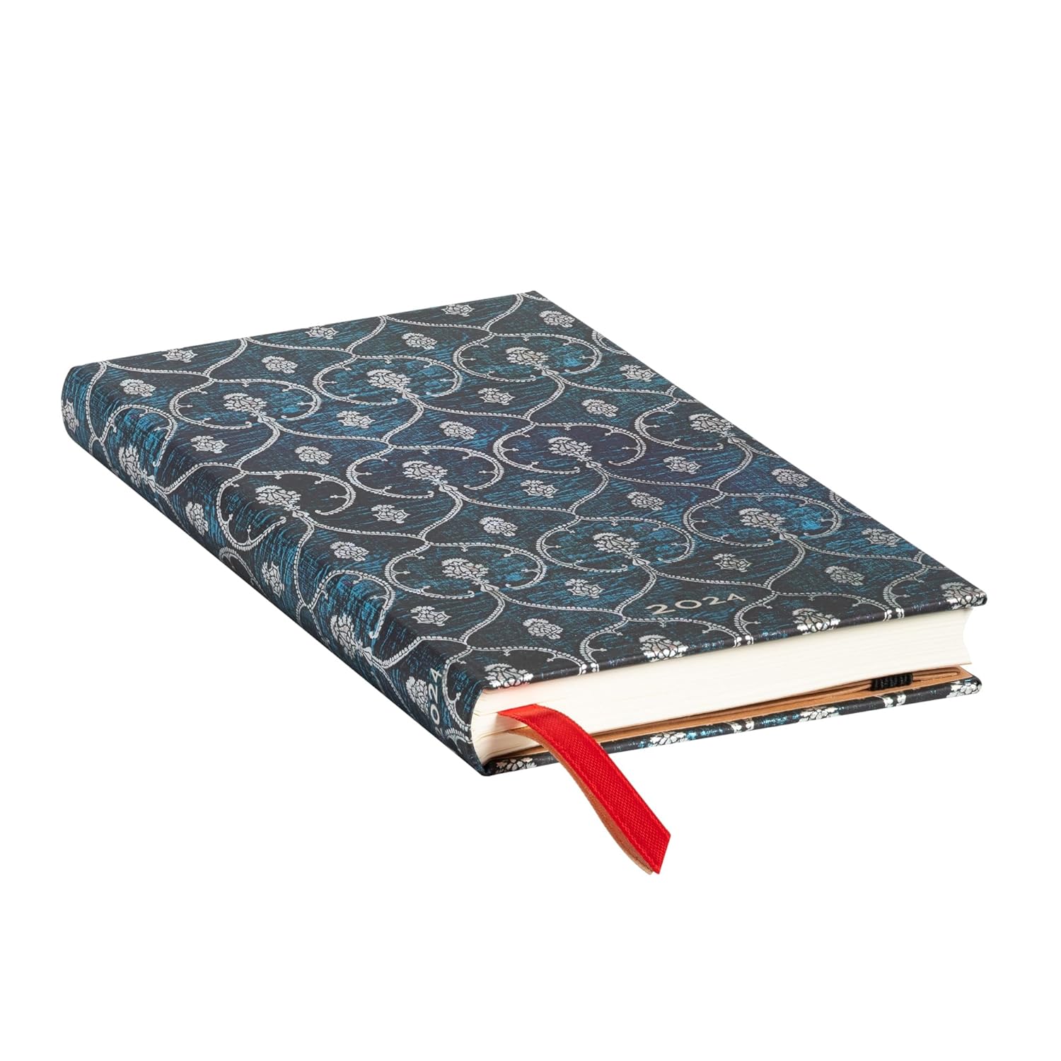 Blue Velvet Slim Verso 12-month Dayplanner 2024