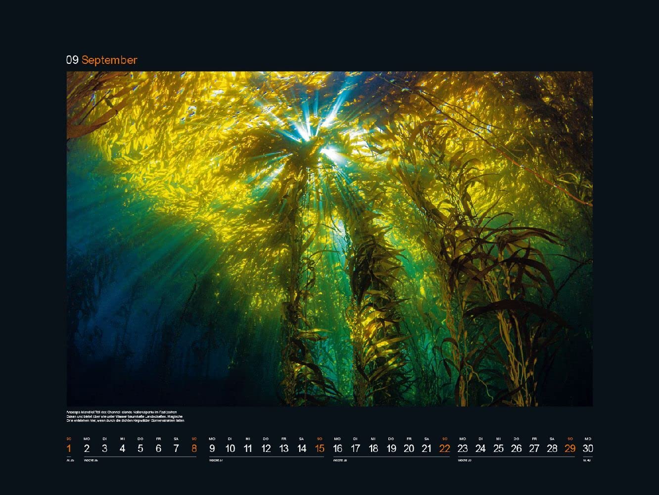 KUNTH Monats-Wandkalender Zauber des Lichts 2024