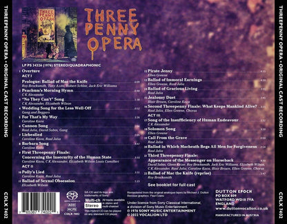 Die Dreigroschenoper (Original Cast Recording)