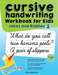Cursive Handwriting Workbook for Kids